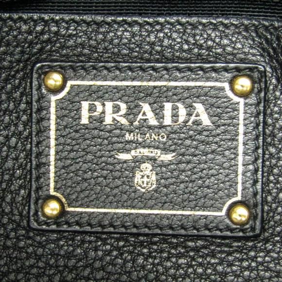 PRADA Black Leather Shoulder Bag - Picture 11 of 13